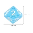 thumbnail image 2 of Lindbes 20pcs Acrylic Dice 10 Sided Role Playing Dice Fancy Dice Polyhedral Dice, 2 of 6