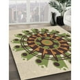 thumbnail image 2 of Ahgly Company Indoor Square Patterned Red Dirt Brown Area Rugs, 8' Square, 2 of 6
