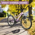 thumbnail image 5 of Ecarpat Women's 26 Inches Mountain Bike with 21-Speed Disc Brake, 5 of 19