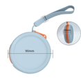 thumbnail image 1 of ShenMo Small Purple Silicone Circular Coin Purse: Small Ether Pocket Change Wallet Coin Wallet Cute Handheld Waterproof Data Cable Bag, 1 of 5