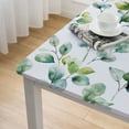thumbnail image 5 of HAOXIT Spring Tablecloth Square Eucalyptus Leaf Print Watercolor Floral Plant Decorative Table Cloth with Dust-Proof Wrinkle Resistant Decor for Home Kitchen Dining Outdoor Patio 36*36, 5 of 8