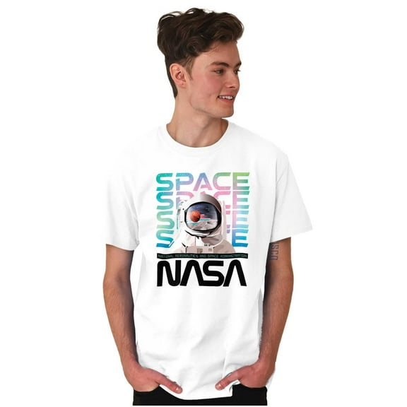 Cute NASA Worm Logo Mars Astronaut Men's Graphic T Shirt Tees Brisco Brands M