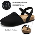 thumbnail image 3 of Ecetana Sandals for Women Cork Footbed Closed Toe Flat Sandals with Arch Support, 3 of 7