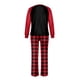 thumbnail image 4 of Conjuntos de pijamas navideños familiares a juego Grinch 2024, pijama de Grinch con parte superior y pantalones de pijama a cuadros, pijama de Grinch para niños y adultos para la familia, Mujer L, 4 of 4