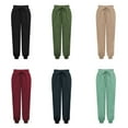 thumbnail image 3 of Pants for Women Fashion Solid Color Street Drawstring Pocket Cotton Breathable Comfortable Commuter Trousers, 3 of 6