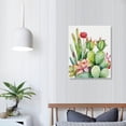 thumbnail image 4 of Nawypu  Desert Succulent Wall Art Watercolor Cactus Canvas Picture of Botanical Flowers for Home Decorations, 4 of 5