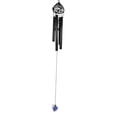 thumbnail image 4 of Witchcraft Black Cat On Purple Crescent Moon Stained Glass Wind Chime Suncatcher, 4 of 8