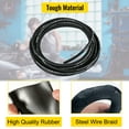 thumbnail image 5 of VEVOR Hydraulic Hose 50feet Rubber Hydraulic Hoses with 2 High-Tensile Steel Wire Braid, Inner Diameter 1/2inch, 5000PSI Max, Bulk Hydraulic Hose -40 °F to 250 °F, Hydraulic Oil Flexible Hose, 5 of 9