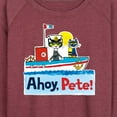 thumbnail image 3 of Pete The Cat - Ahoy Pete - Women's Lightweight French Terry Long Sleeve Shirt, 3 of 6