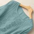 thumbnail image 6 of Short Sleeve Tops for Women Springs Fashion Clothing Blouson Loose Fit T Shirts Trendy Womens Blouses Green, 6 of 8