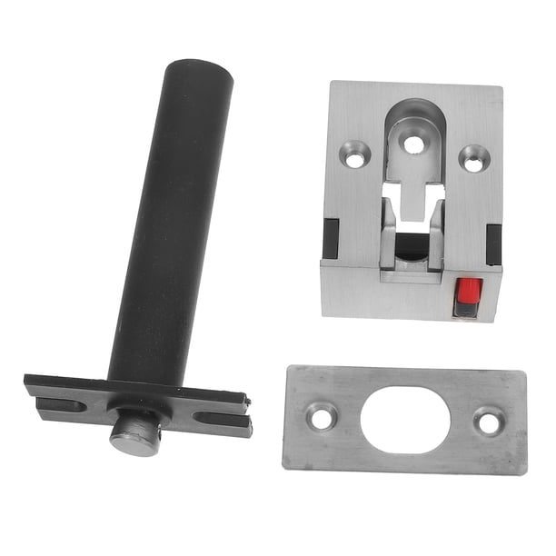 1 juego de cerradura de seguridad oculta con cadena para puerta, de acero inoxidable, antirrobo, para casa, dormitorio, apartamento, hotel, oficina, color plateado.