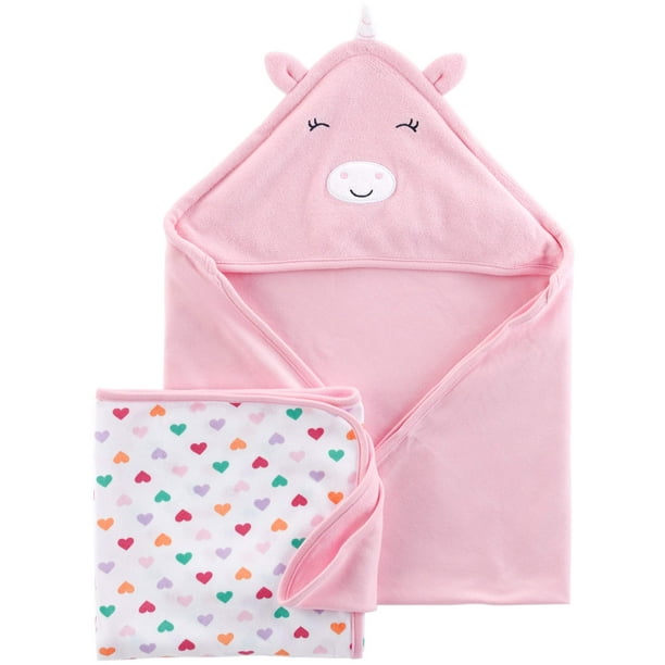 Hooded Towels, 2pack (Baby Girls)