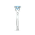 thumbnail image 3 of Angara Natural 1.12 Ct. Aquamarine Solitaire Ring in Sterling Silver for Women (Ring Size: 11.5), 3 of 10