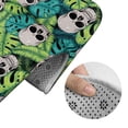 thumbnail image 5 of Honeii Skull and Palm Leaves Pattern Bathroom Anti-Skid Pad Bathroom Mat Vintage Seamless Pattern Not-Slip Toilet Rug Set, 5 of 6
