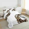 thumbnail image 3 of Manfei Teen Billiards Bedding Comforter Set,Ball Sports Game Twin Comforter Sets,Brown Cheetah Pattern Bedding Set for girls boys,Super Cozy Room Decor Reversible,2 Pieces, 3 of 8