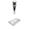 thumbnail image 1 of American Imaginations 19.88-in. W 1 Hole Ceramic Top Set In White Color - Overflow Drain Incl. AI-30721, 1 of 8