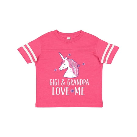 

Inktastic Gigi and Grandpa Love Me Unicorn Grandchild Gift Toddler Toddler Girl T-Shirt