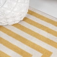 thumbnail image 5 of JONATHAN Y MOROCCAN HYPE 2 x 8 Runner Rug, Bandol Mitre Stripe - Yellow/Ivory, MOH211G-28, 5 of 6