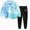 G837-Sky Blue, variant on HFHAPW Girl Boys Pajamas Kids 2 Piece Pjs Set Long Sleeve Top and Pants Girl Boys' Sleepwear