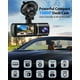 thumbnail image 3 of Cámara de tablero frontal y trasera para automóvil, doble cámara de salpicadero 1080P FHD de 3 pulgadas, pantalla IPS con ángulo amplio de 170°, grabación en bucle, WDR, visión nocturna, sensor G, 3 of 5