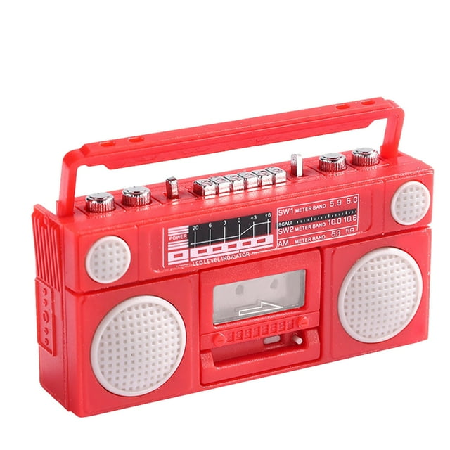 Retro Radio Recorder Miniature Model Dollhouse Decorations Desktop Decorations
