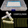 thumbnail image 2 of Baohd 150pack/lot Wide Application Stainless Steel Screw Kit For M3 Thread Repair Durable Multiple Models Car Glass Tube, 2 of 6