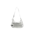 thumbnail image 6 of Streetwear Style PU Hobo Ita Bag for Women, Heart Decor, Clear Mesh Window, Small Capacity, Adjustable Strap, Shoulder Crossbody Bag for Anime Pin Display Daily Use (10.6"x2.4"x3.1", 0.66lb), 6 of 7