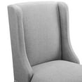 thumbnail image 5 of Modway Baron Upholstered Fabric Bar Stool in Light Gray, 5 of 7