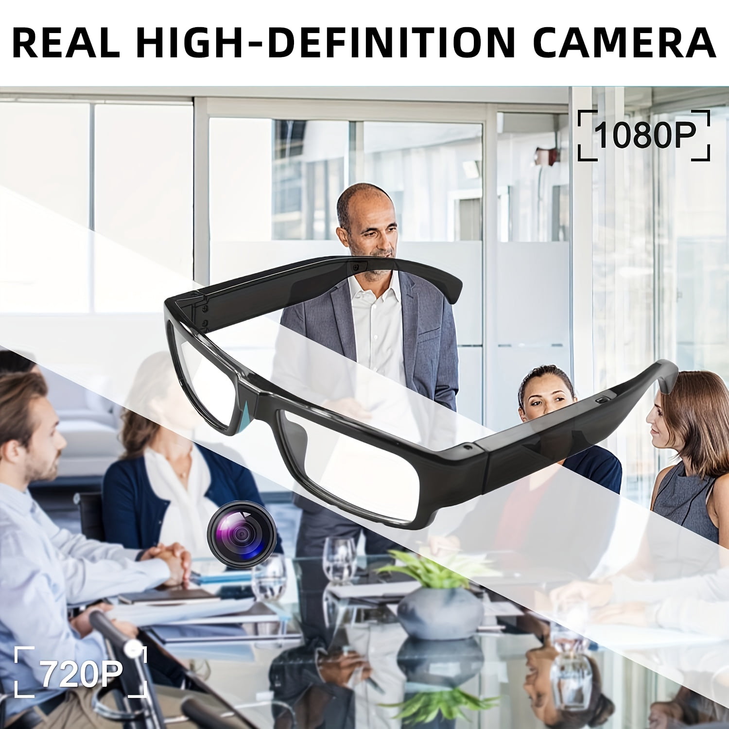 HD 1080P Glasses Camera Video Driving Record Cycling Video Smart Glasses With Eyewear Camcorder For Outdoor Mini Camera