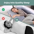 thumbnail image 4 of VAVSEA Pregnancy Pillows with 2 Covers, U-Shape Full Body Pillow for Sleeping, Maternity Pillow for Head, Back, Hips, Legs, Belly, Pregnant Women Must Haves, 4 of 8