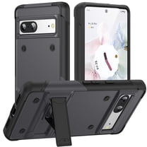 Dteck for Google Pixel 7 Case with Kickstand, Hybrid Shockproof Bumper Rugged Case Hard Protective Cover for Google Pixel 7,Gray
