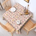 thumbnail image 2 of Beige Cow Checker Pattern Square Tablecloth,Waterproof Square Table Cover,Wipeable Spillproof Washable Table Cover for Home Kitchen Party Decor 42"X42"(107x107cm), 2 of 6