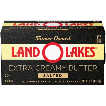 Land O Lakes® Extra Creamy Salted Butter, 1 lb in 4 Sticks