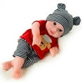 thumbnail image 5 of Poupée Simulée Reborn 30cm/11.8 Po Jouet Bébé Marionnette Girly en Caoutchouc Poupée Brodée Jouet Garçon, 5 of 5