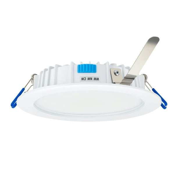 Estevez luminario LED empotrable SLIM DIM CCT, 12 Watts, 3 temperaturas, regulable, blanco