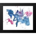 thumbnail image 2 of Goldberger, Jennifer 18x15 Black Modern Framed Museum Art Print Titled - Indigo and Magenta Splash II, 2 of 5