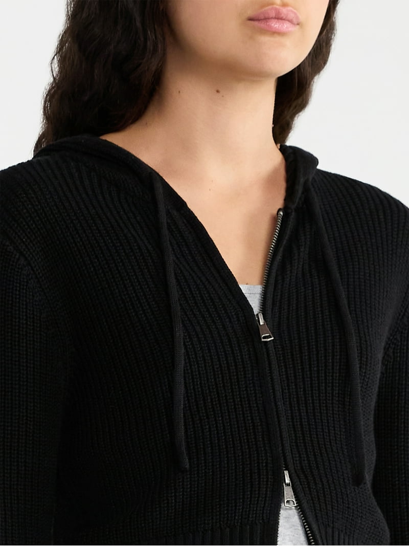 これ以上お値下げしません　Ribbed Short Hoodie ネイビー SLIT SHORT HOODIE – JOSEMOON