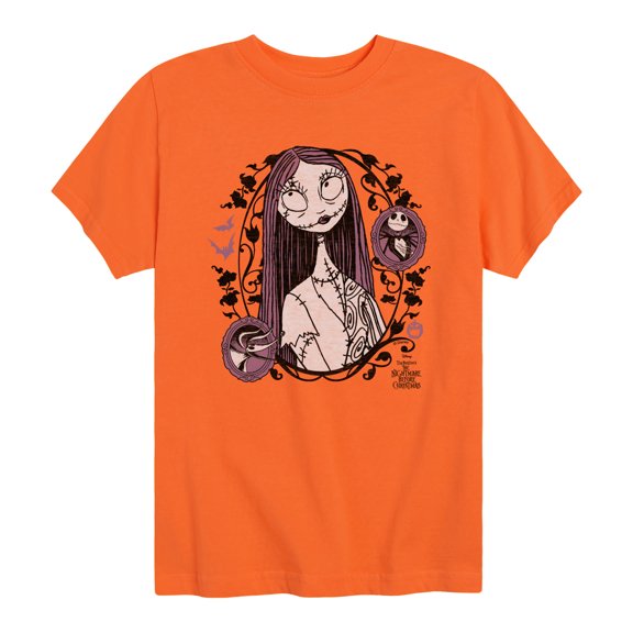 The Nightmare Before Christmas - Sally Art Nouveau - Youth Boys Short Sleeve Graphic T-Shirt