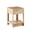Natural, variant on 15.75-Inch Rattan End Table with Drawer, Modern Nightstand Bedside Side Table with Storage, Small Accent Table for Living Room Bedroom, White
