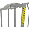 thumbnail image 4 of Regalo Easy Step Puerta para bebé extra ancha de 49 pulgadas, incluye kit de extensión de 4 y 12 pulgadas, 4 paquetes de kit de montaje a presión y 4 paquetes de kit de montaje en pared, platino, paqu, 4 of 4