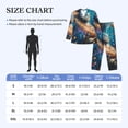 thumbnail image 4 of Sikiie Colorful Planet Universe Mens Pajama Set, Soft Warm Long Sleeve Sleepwear, Cozy Button-Down Pjs for Men-Medium, 4 of 7