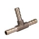 thumbnail image 1 of Pieza T De Latón Sólido 6 Mm, 8 Mm, 10 Mm, 12 Mm 3 De Manguera De Manguera Para Aire, Agua, Gas, Aceite, Combustible Con Fácil Instalación, Construcción Duradera, Uso, 1 of 7