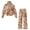 Boho Tropical Floral & Leaf Pattern, variant on Chririnla Polyester Spandex Sweatsuits for Women 2 Piece Outfit for Vacation Jogging Short Travel, Soft Stretch Women's Hoodie Pants Set, Dead Maple Leaf Pattern