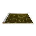 thumbnail image 2 of Ahgly Company Machine Washable Indoor Square Oriental Yellow Industrial Area Rugs, 6' Square, 2 of 4