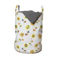 thumbnail image 1 of Floral Laundry Bag, Abstract Illustration of Flower Like Circular, Hamper Basket with Handles Drawstring Closure for Laundromats, 13" x 19", Multicolor, by Ambesonne, 1 of 4