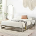 thumbnail image 6 of Mellow Ace of Base 9" Metal Platform Bed with Steel Slats, Champagne Grey, Full, 6 of 10