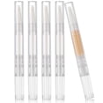 thumbnail image 1 of ColoMX Bolígrafos giratorios transparentes, contenedor rellenable de cosméticos, aplicadores de brillo de labios, tubos dispensadores de base líquida para crecimiento de pestañas, 5 uds., 1 of 8