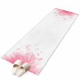 thumbnail image 2 of 2'x6' Rug Runners for Hallways Kitchen, Modern Pink Non Slip Entryway Beside Floor Carpet Runner, Gradient Floral Abstract Bohemian White Washable Laundry Room Bedroom Throw Rugs Mat for Family Pet, 2 of 8
