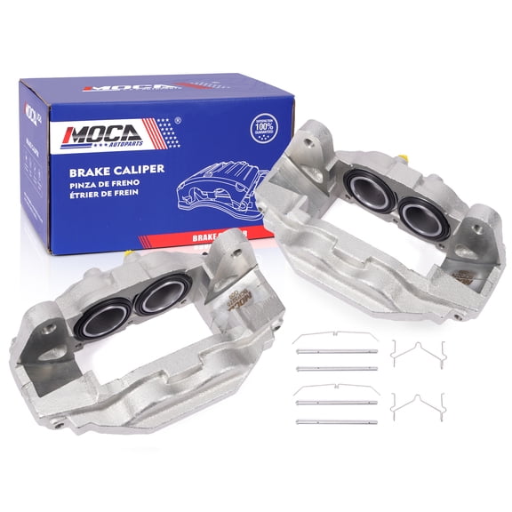 MOCA AUTOPARTS 2x Front Brake Calipers w/ Bracket Fit for 2007-2015 Toyota Tundra 5.7L & 2008-2015 Toyota Sequoia 5.7L