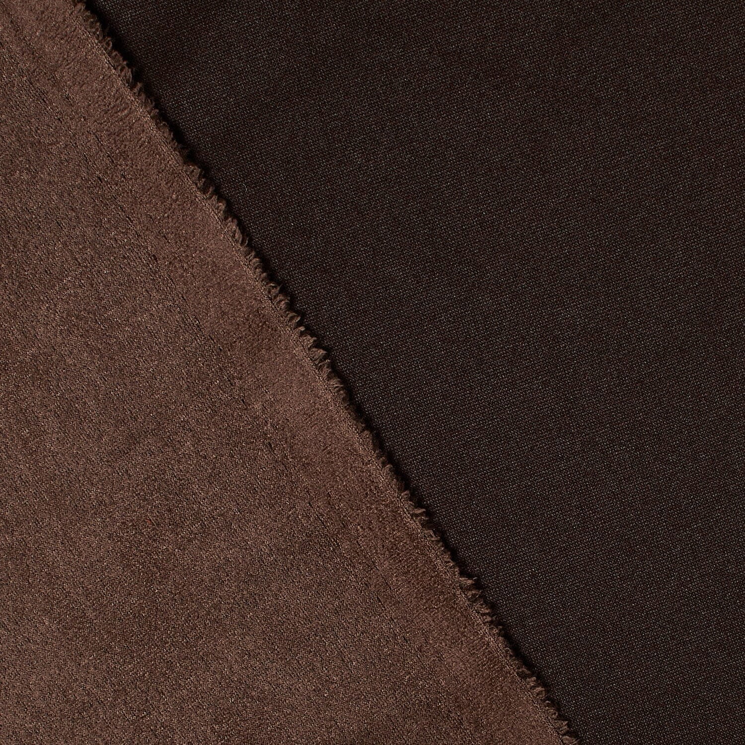 Suede Scuba Double Knit Faux Leather Polyester 60" Fabric By The Yard - Brown (10 Yards)